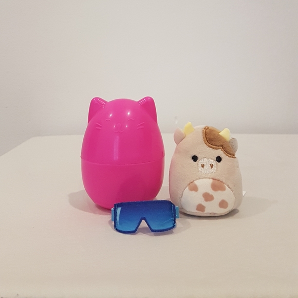 Peluche Squishmallows 14'' Nightingale Mucca Marrone Hugmee - Nuovo E Morbidissimo